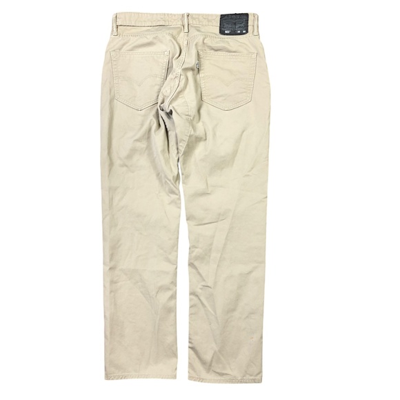 Levi Strauss 511 Brown Straight Leg Tan Khaki Jeans Mens 33 x 30 - Picture 2 of 6
